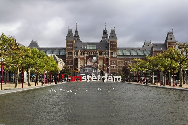 Holland, Amsterdam, Rijksmuseum facade