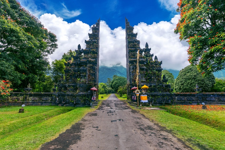 Bali Indonésie grande porte