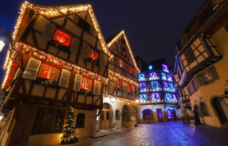 maison décorées pour noël  de Colmar, Alsace, France